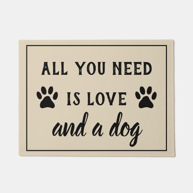 TAPETE TUDO O QUE PRECISAS É AMOR E UMA PORTA DE MADEIRA  (Frente)