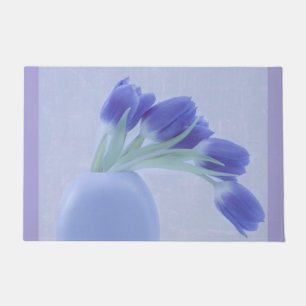 Tapete Tulipas Azuis Vida Estática
