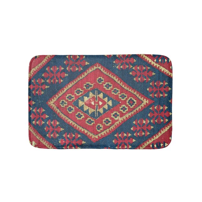 Tapete turco Kilim - Anorro Vermelho Antigo (frente)