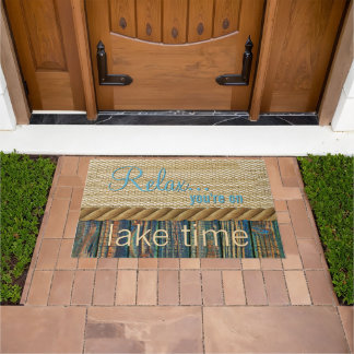 Tapete Turquesa Madeira Marrom para aspecto Faux Burlap P
