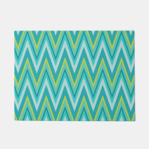 Tapete Turquoise Chevron Doormat