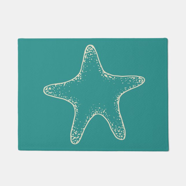Tapete Turquoise Starfish Doormat (Frente)
