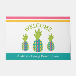 Tapete Turquoise Welcome 3 Tropical Pineapple Beach House