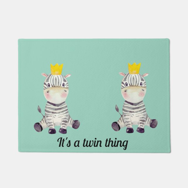 Tapete Twin Zebra Divertido (Frente)