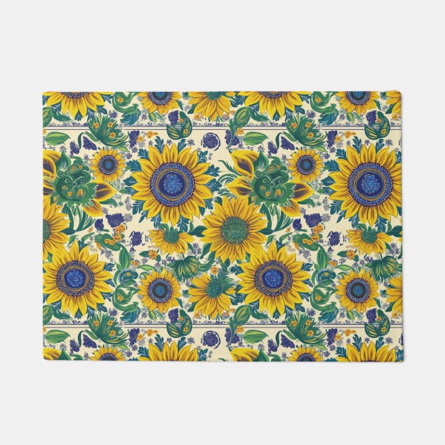 Tapete Ukrainian folk art pattern. (Frente)