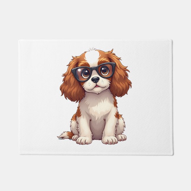 Tapete Um cachorro fofo King Charles Spaniel CÓPIA (Frente)