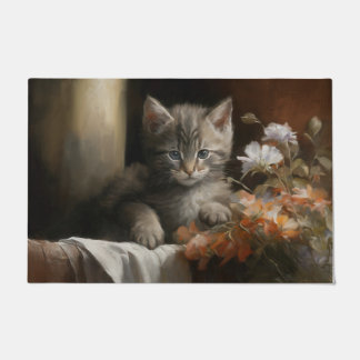 Tapete Um Canto Cozy Tabby Kitten