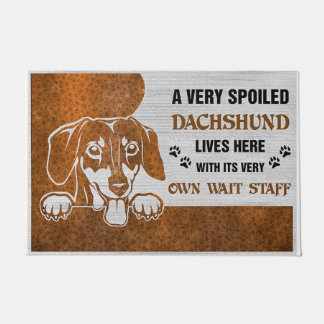 Tapete Um Dachshund Muito Mimado Vive Aqui