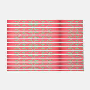 Tapete Um Designer Joga Mat Com Verde Mint E Rosa