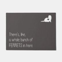 Um monte de porta de furões