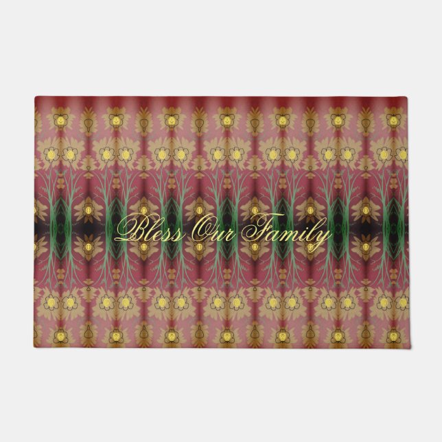 Tapete Uma Bonito Matriz Floral (Frente)