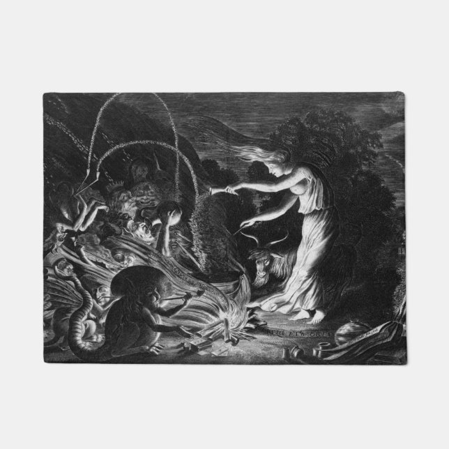 Tapete Uma Bruxa Em Seu Caldeirão, Cercada Por J Wellcome (Frente)