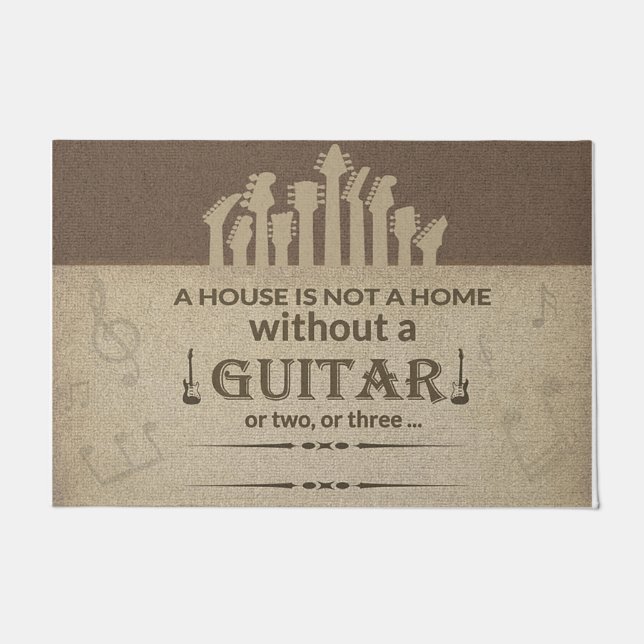 Tapete Uma Casa Não É Uma Casa Sem Violão (Frente)