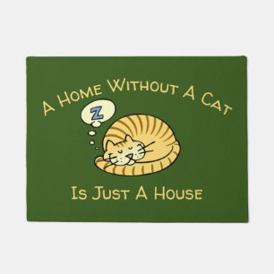 Tapete Uma casa sem um gato é apenas uns desenhos