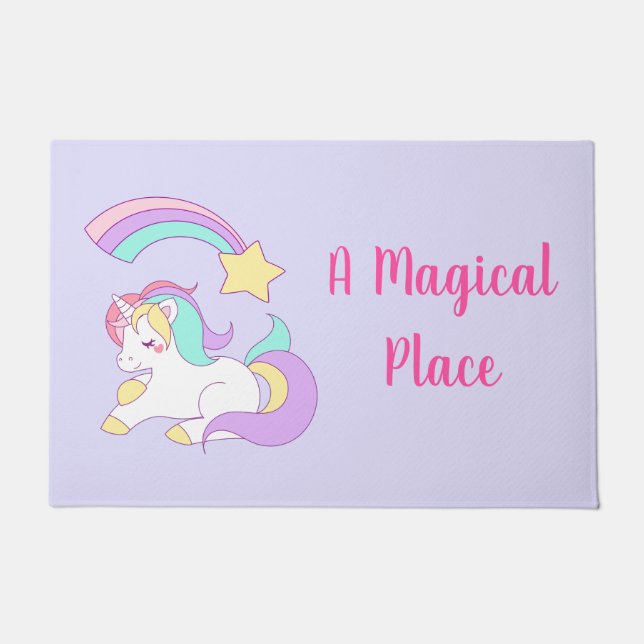Tapete Uma estrela mágica do PLace que dorme no Unicórnio (Frente)