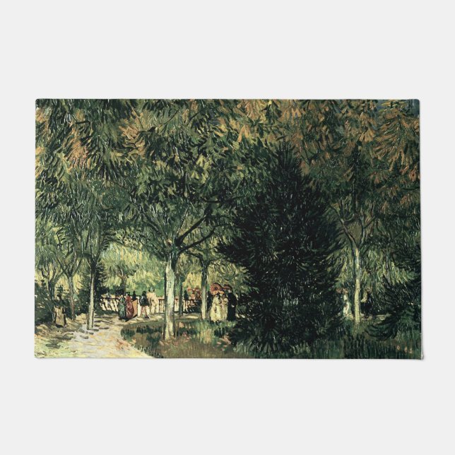 Tapete Uma faixa no jardim público em Aries Floor Mat (Frente)