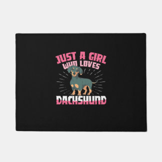 Tapete Uma Garota Que Ama Dachshund
