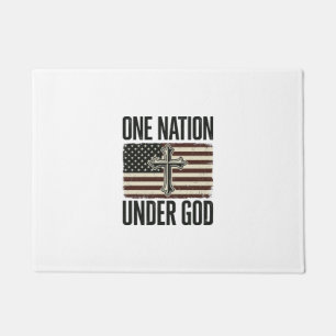 Tapete Uma Nação Sob Deus Cruz Patriótica
