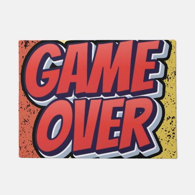 Tapete Uma porta com um motivo para jogos. (Frente)