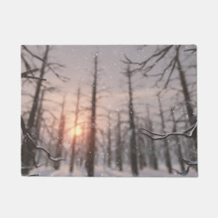 Tapete Uma Porta de Sonho da Noite de Inverno
