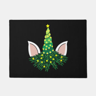 Tapete unicórnio da árvore de natal