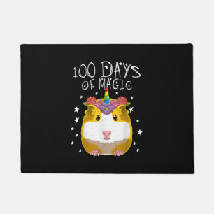 Tapete unicórnio giro 100 dias de magia na escola
