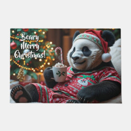 Tapete Urso de Panda de Natal personalizado