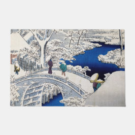 Tapete Utagawa Hiroshige - Ponte do Tambor em Meguro
