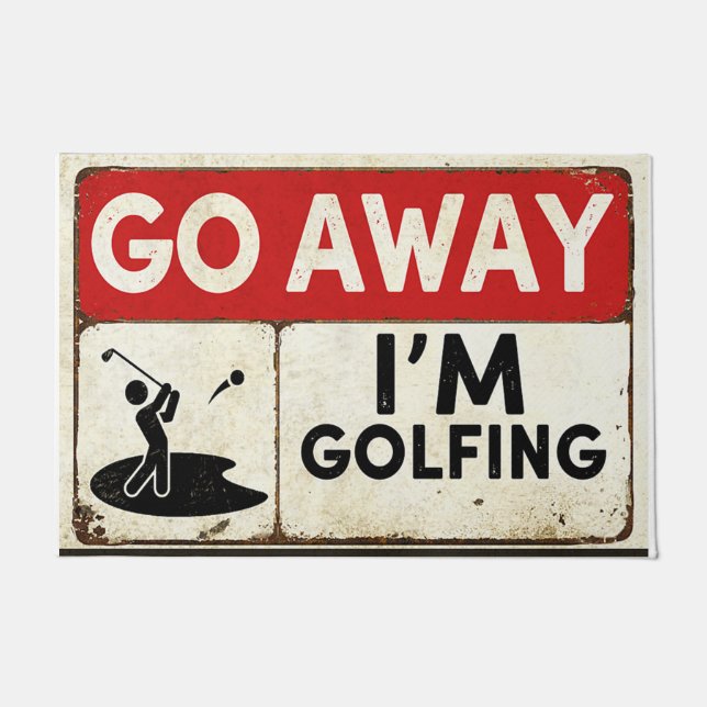 Tapete Vá embora, sou Golfe (Frente)