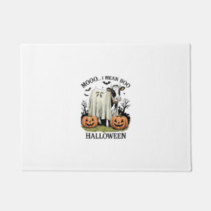 Tapete Vaca de Fazenda de Halloween Vintage