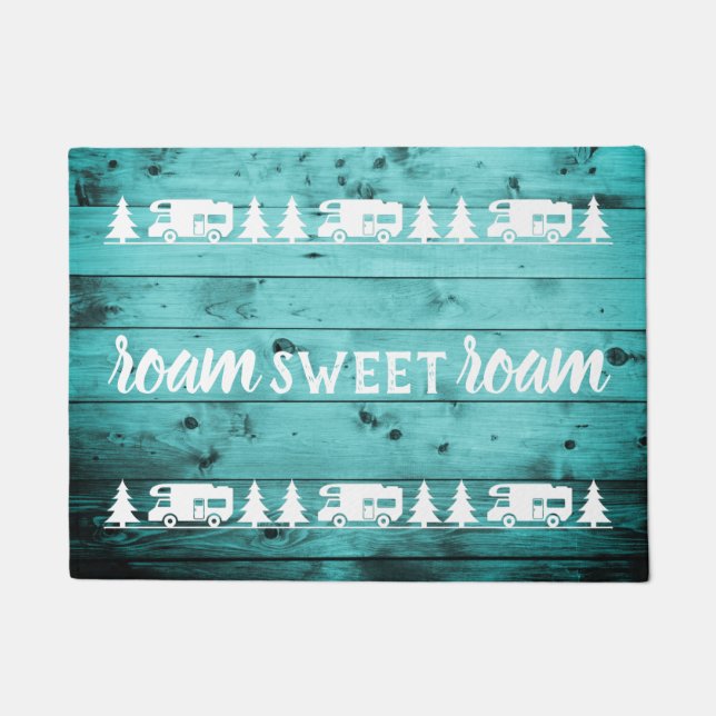 Tapete Vagueie o doce vagueiam a madeira da cerceta das (Frente)