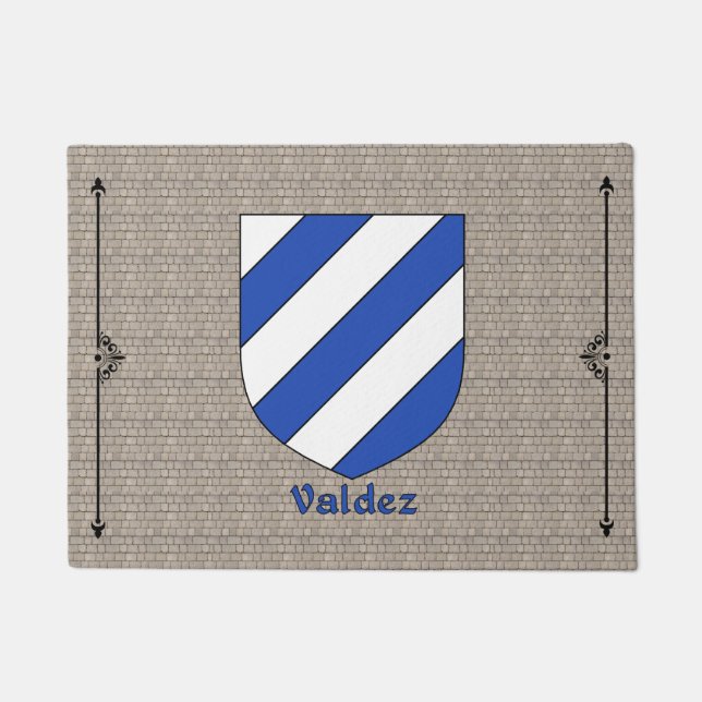 Tapete Valdez Historical Shield em Cobblestone (Frente)
