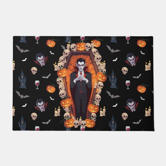 Tapete 🦇 Vampiro Negro Porta 🖤 🎃 (Frente)