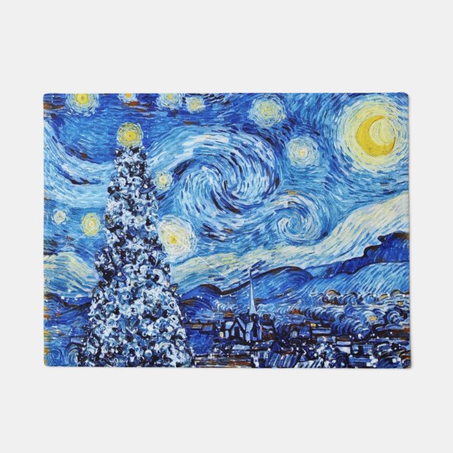 Tapete Van Gogh - A Noite Estrelada - Posto de Natal Bran (Frente)