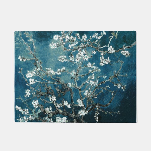 Tapete Van Gogh Almond Blossoms Dark Teal (Frente)