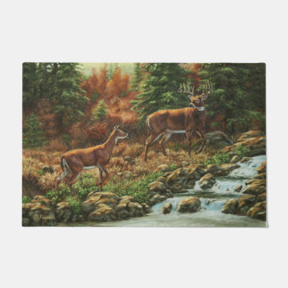 Tapete Veado-de-Whitetail e Waterfall