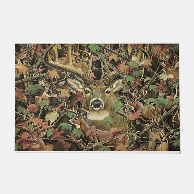 Tapete Veado Pequeno Na Selva (Frente)