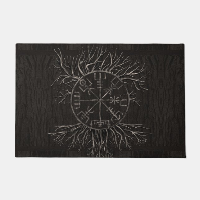 Tapete Vegvisir e árvore de vida Yggdrasil (Frente)