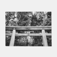 Velho portão no santuário Meiji no Parque Yoyogi e