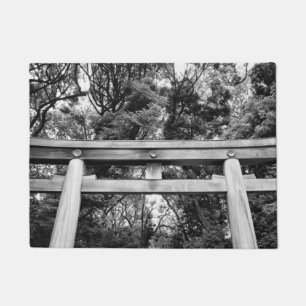 Tapete Velho portão no santuário Meiji no Parque Yoyogi e