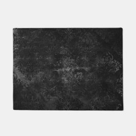 Tapete Velvety Onyx Damask | Vampiro Negro Grunge Barroco