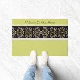 Tapete Verde E Cinzas E Preto