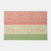 Verde E Rosa Bem-Vindo