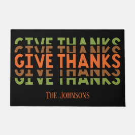 Tapete Verde Laranja dá Obrigados caem no Dia de Ação de