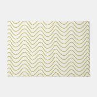 Verde limão Padrão Chevron no Cream White Zigzag