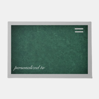 Tapete Verde profundo com borda de cinza personalizada