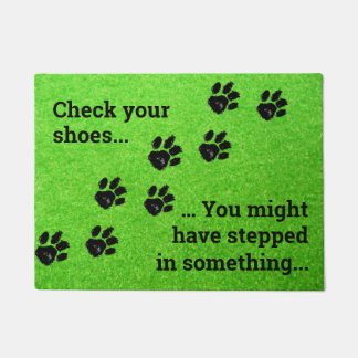 Tapete Verifique a porta dos Calçados