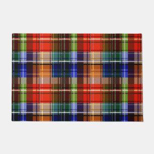 Tapete Vermelho Azul Verde Amarelo Xadrez Tartan Desenho 