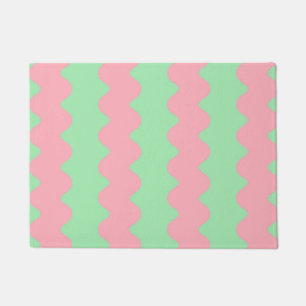 Tapete Via Moderna Minimalista Mínima Cinza Verde Rosa