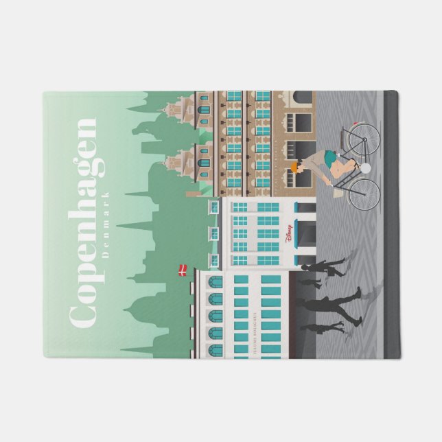Tapete Viagem Art Viagem Para Copenhaga (Frente)